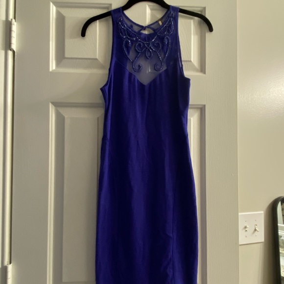 Free People Mini Purple Fitted Dress - Picture 1 of 2